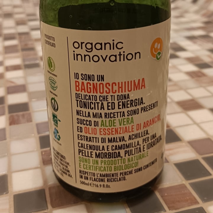 photo of Organic innovation Bagnoschiuma Al Succo Di Aloe E Oli Essenziali Di Arancio shared by @beatricem on  10 Jun 2022 - review