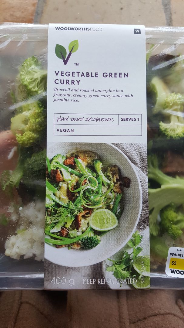 photo of Woolworths Food Vegetable Green Curry shared by @chloekingdom on  06 Aug 2019 - review