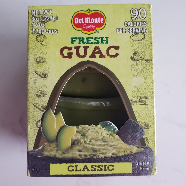 photo of Del Monte Del Monte Fresh Guac shared by @jupiejup on  26 Jun 2021 - review