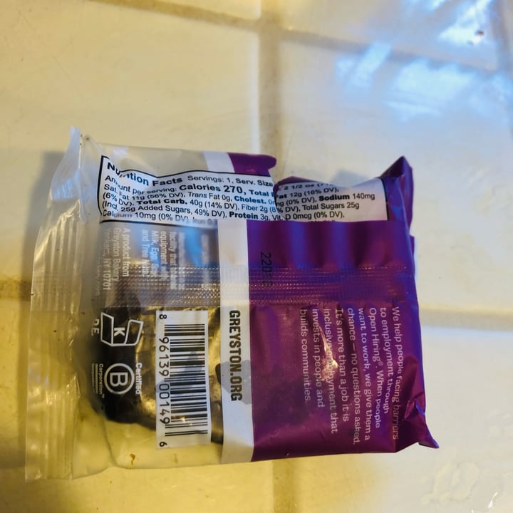 review photo of Greyston Bakery Vegan Chocolate Brownie shared by @moustachedvegan on 02 Sep 2022 - review