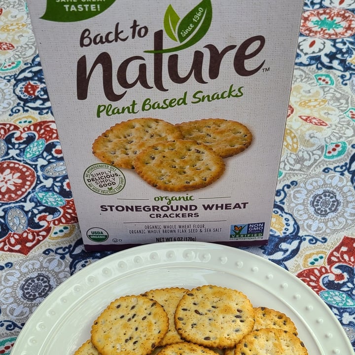 photo of Back to Nature  Back To Nature StoneGround Wheat Crackers shared by @vegan4thewin on  01 Aug 2021 - review
