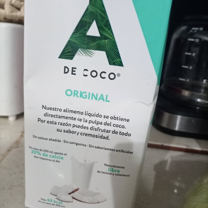 photo of A de Coco Alimento lácteo de Coco shared by @vegapunk on  06 Oct 2021 - review
