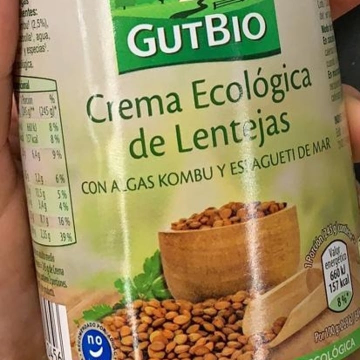 photo of GutBio Crema de lentejas Ecológica shared by @babygary on  08 Oct 2020 - review