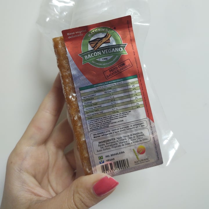 photo of Naturinni Bacon vegano shared by @maryzanny on  10 Sep 2021 - review