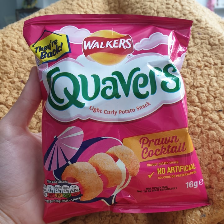 photo of Walkers Prawn cocktail quavers shared by @lydiahawkins on  08 Oct 2021 - review