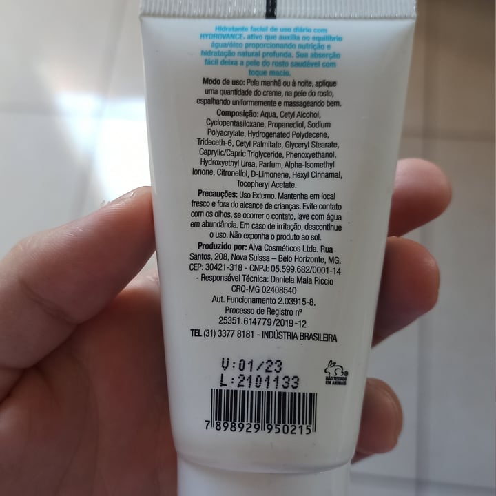 photo of Zeta skin Hidratante Facial shared by @palomasantos on  29 Jan 2022 - review