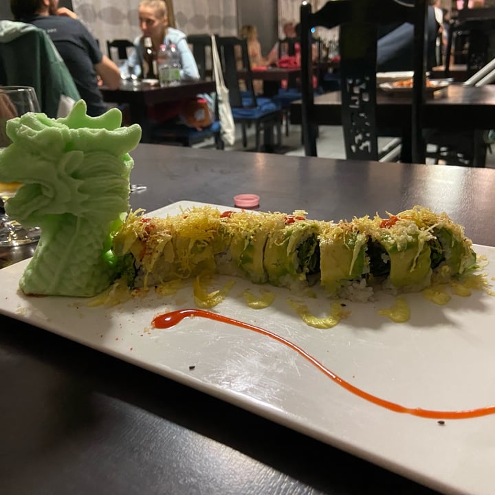 review photo of Asia Fusion Sushi Dragon fire Vegan roll shared by @laschiena on 22 Aug 2022 - review