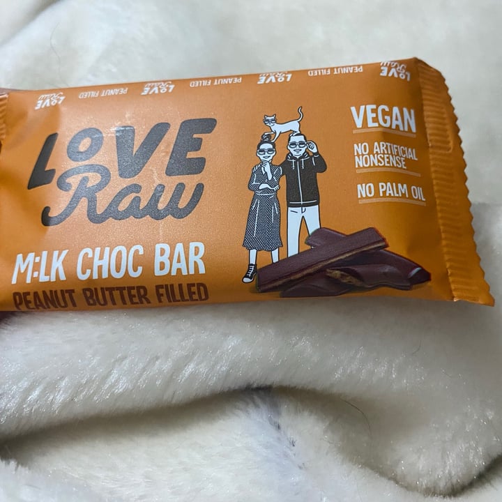 photo of LoveRaw Peanut Butter Filled M:lk Choc Bar shared by @robsm95 on  15 Feb 2021 - review