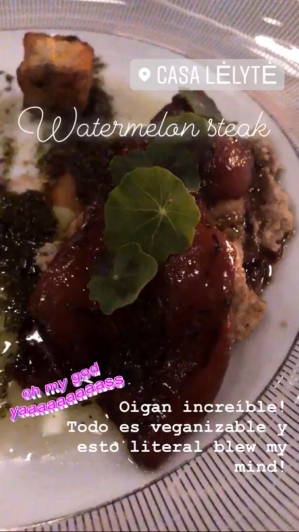 photo of Hotel Casa Lėlytė Watermelon Steak shared by @helenafox333 on  27 Aug 2019 - review