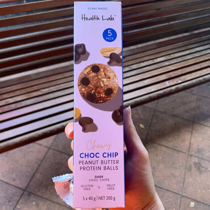 photo of Health Lab Chewy Choc Chip Peanut Butter Protein Ball shared by @naomimk on  03 Aug 2021 - review