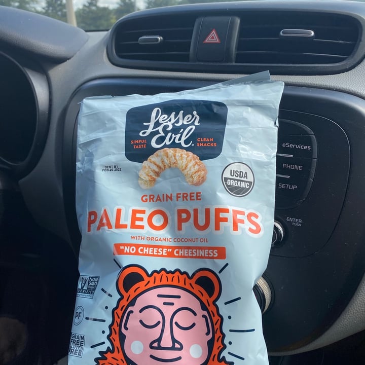 photo of Lesser Evil Snacks Grain Free Paleo puffs shared by @tfeeney36695 on  05 Jul 2021 - review