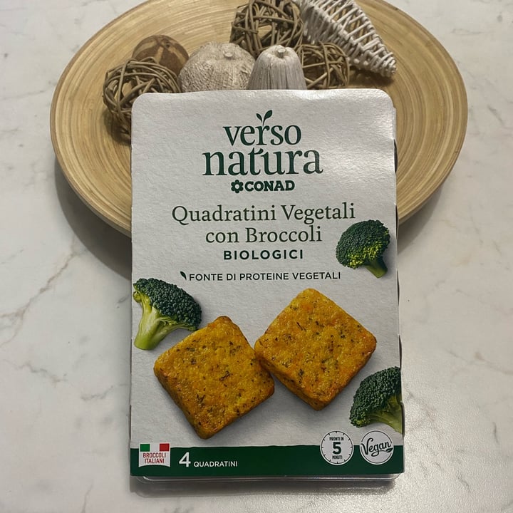 photo of Verso Natura Conad Veg Quadratini vegetali con broccoli biologici shared by @valenteina on  19 Sep 2022 - review