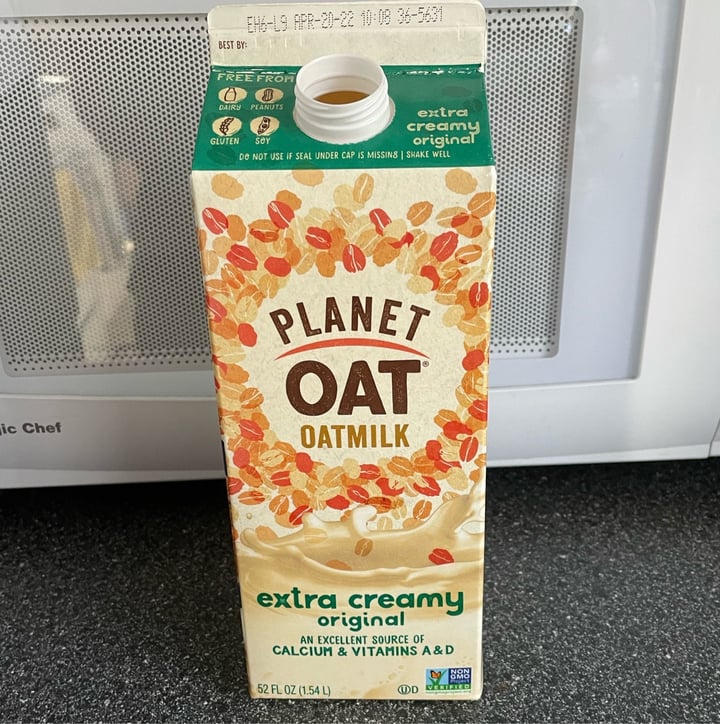 photo of Planet Oat Oatmilk Extra Creamy Original shared by @shmoopsify on  05 Mar 2022 - review