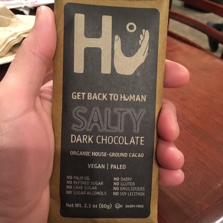 photo of Hu Kitchen Salty Dark Chocolate Organic 70% Cacao shared by @footfixer on  02 Jan 2020 - review