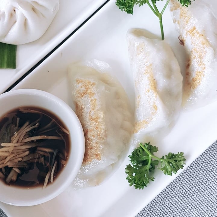 photo of Lotus Kitchen Lion's Mane Mushroom Pan-fried Dumpling shared by @plantsandthanku on  23 Jun 2019 - review