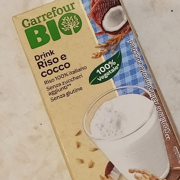 photo of Carrefour Bio Latte di riso e cocco shared by @sallyhu on  02 Aug 2022 - review