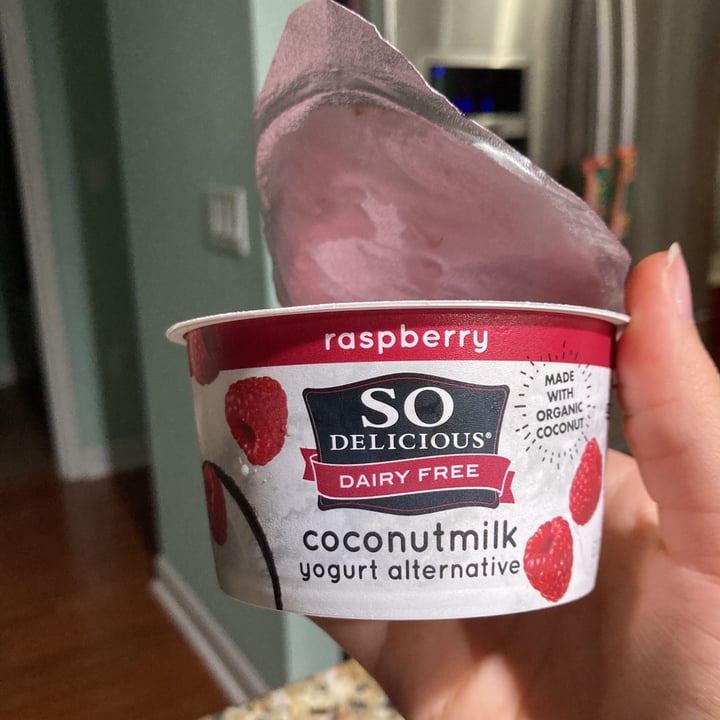 review photo of So Delicious Dairy Free Raspberry Coconutmilk Yogurt Alternative shared by @asheleycandy on 02 Apr 2021 - review