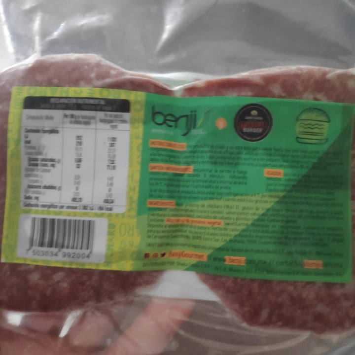 photo of Benji Vegan Gourmet Carne Para Hamburguesa shared by @urielmtz on  20 Aug 2022 - review