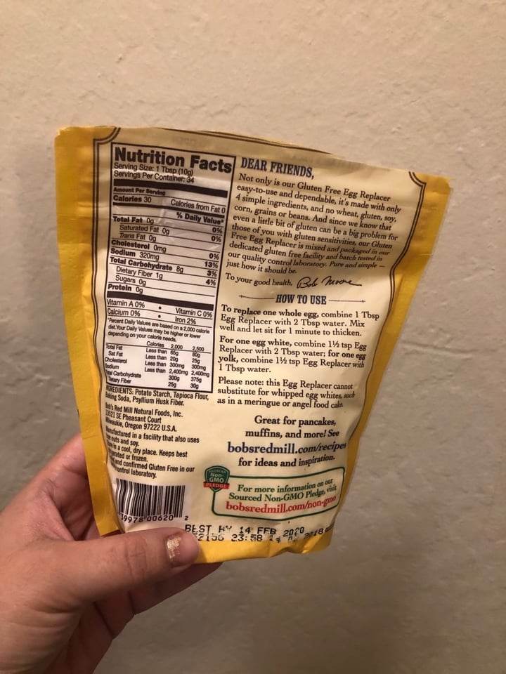 photo of Bob's Red Mill Golden flaxseed meal shared by @tortuguita on  27 Mar 2020 - review