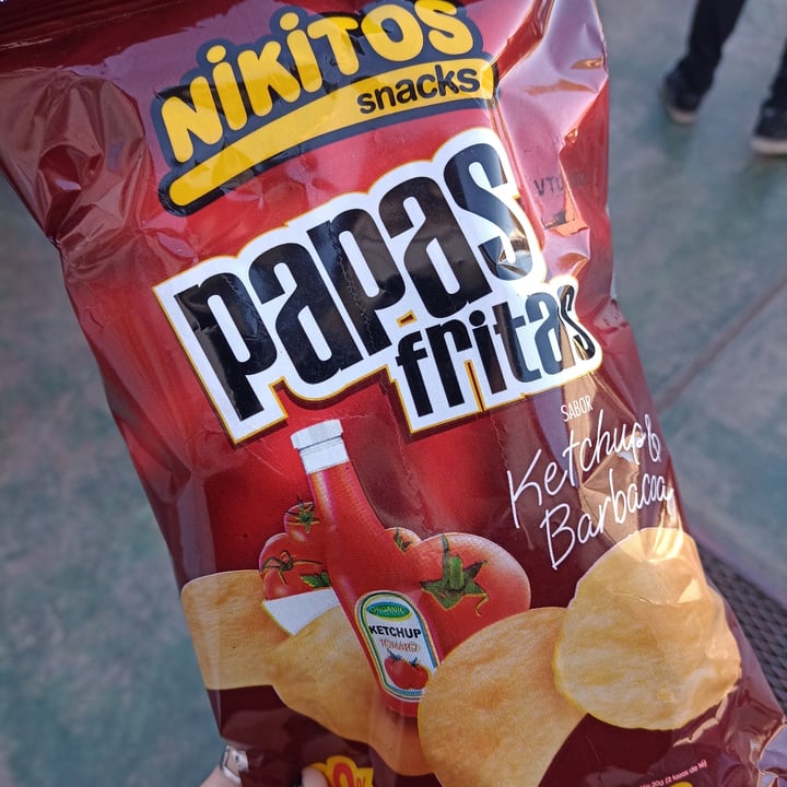 photo of Nikitos Papas fritas sabor Barbacoa shared by @mar-antiespecista1 on  19 Aug 2022 - review