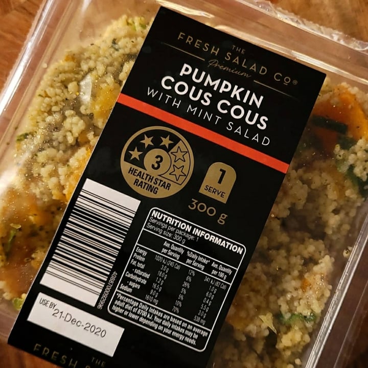 The fresh salad co Pumpkin Cous Cous with Mint Salad Review abillion