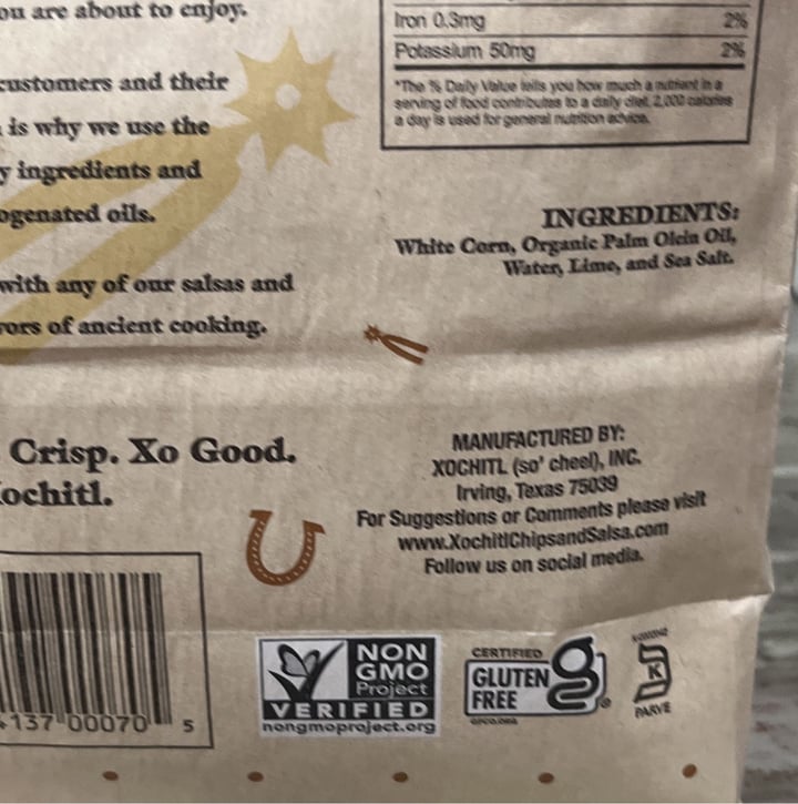 photo of Xochitl Corn Chips shared by @ddw1987 on  25 May 2022 - review