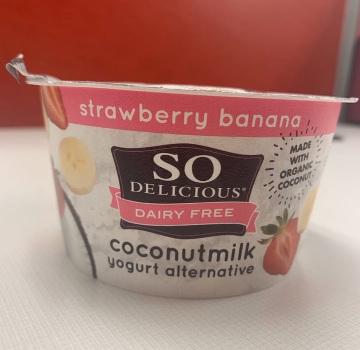 photo of So Delicious Dairy Free Strawberry Banana Coconut Milk Yogurt Alternative shared by @stphsmth on  01 Apr 2020 - review