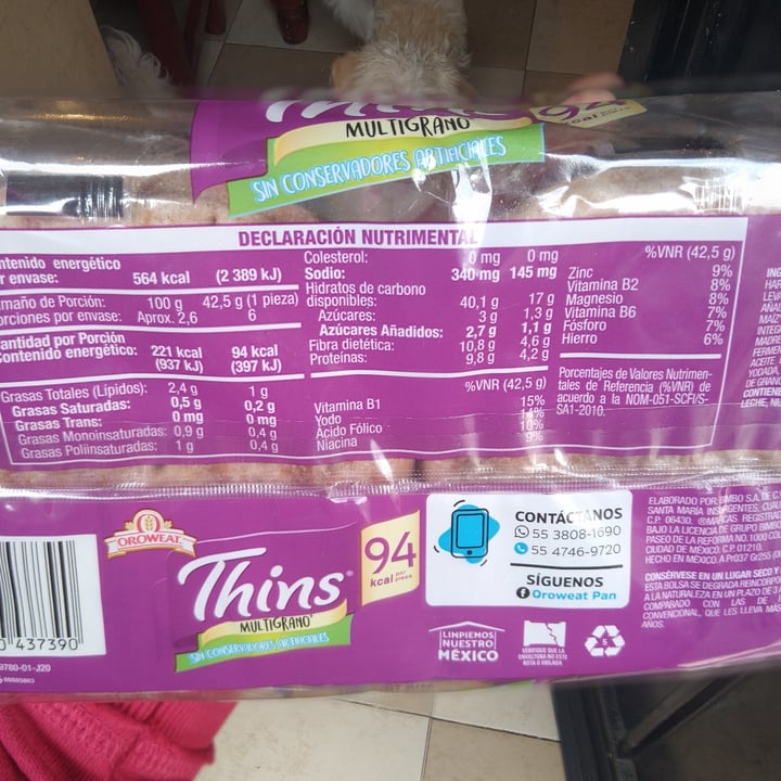 photo of Oroweat Thins Multigrano shared by @paulana on  01 May 2021 - review