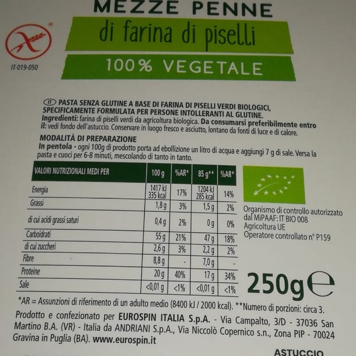 photo of Fior di Natura Pasta Di Legumi shared by @floriana97 on  20 Mar 2022 - review