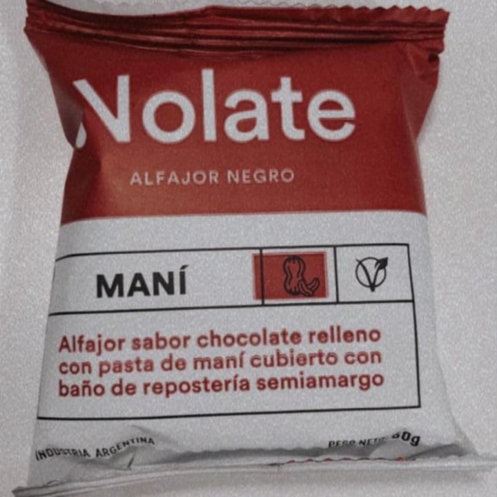 photo of Nolate Alfajor Negro De Mani shared by @lucasguimil on  12 Jun 2022 - review