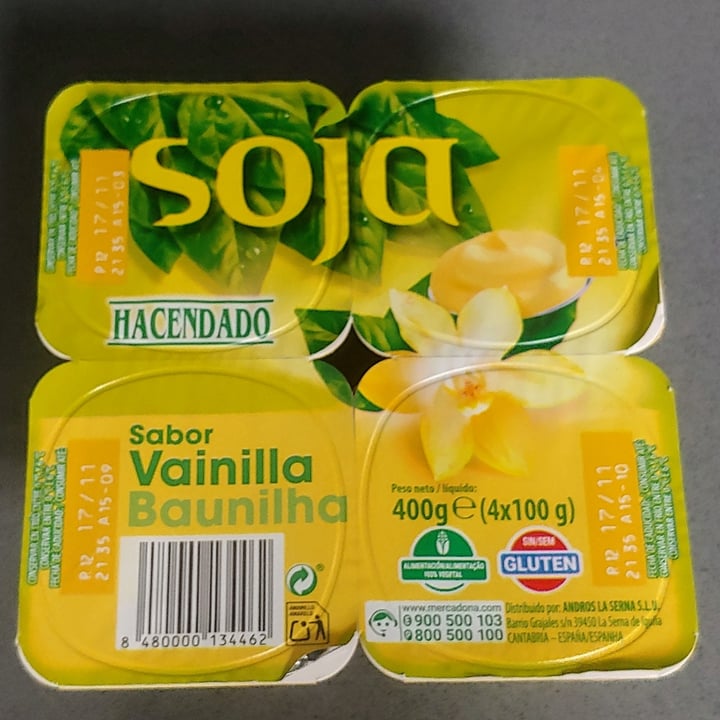 photo of Hacendado Yogur de soja sabor vainilla shared by @albavegan on  08 Nov 2021 - review