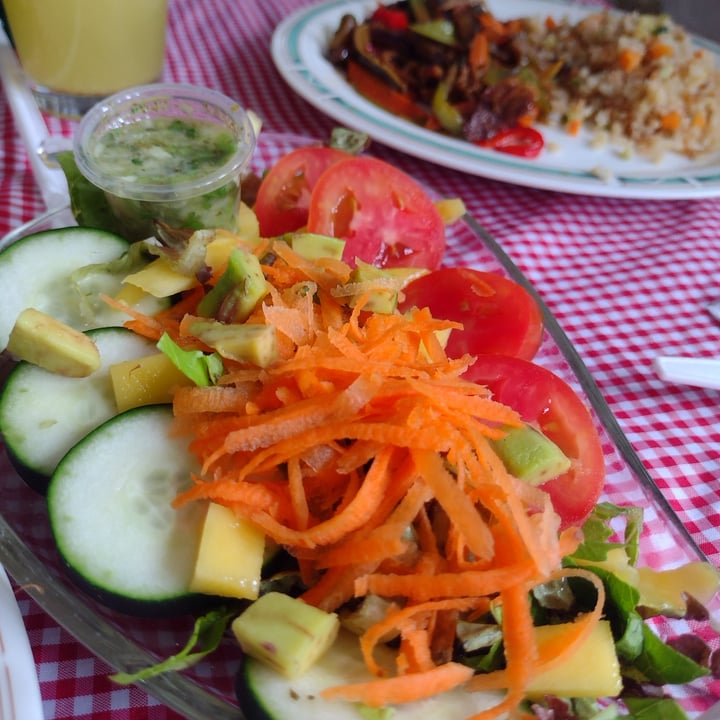 photo of Rest. Vegetariano Sol y Luna Fajitas de gluten con vegetales y arroz integral shared by @jcarlos1 on  11 Jul 2022 - review