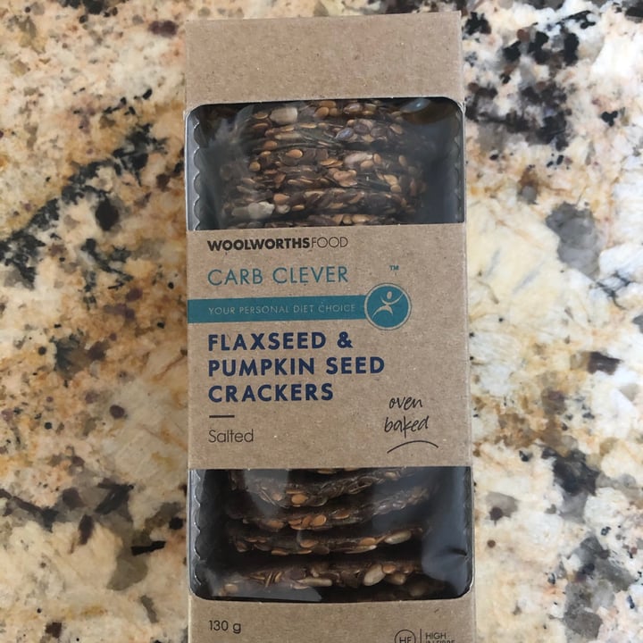 photo of Woolworths Food Flaxseed and Pumkinseed Crackers shared by @mimi2308 on  03 Mar 2021 - review