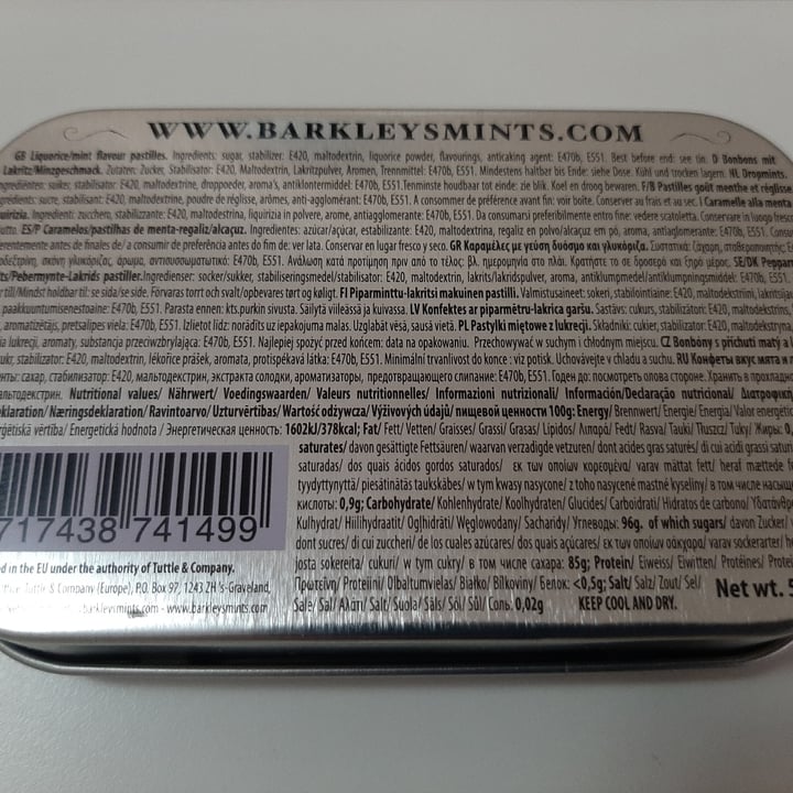 review photo of Barkleys Tastefully Intense Mints shared by @eapucci on 04 Aug 2021 - review