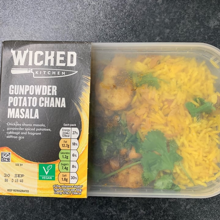 review photo of Wicked Gunpowder Potato Chana Masala shared by @barefootserene on 30 Sep 2021 - review
