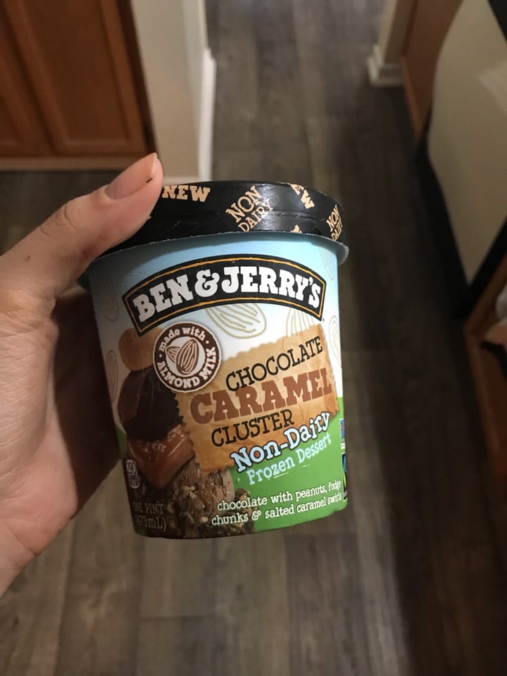 photo of Ben & Jerry's Chocolate Caramel Cluster Non-Dairy Frozen Dessert shared by @jleeanne17 on  02 Oct 2019 - review