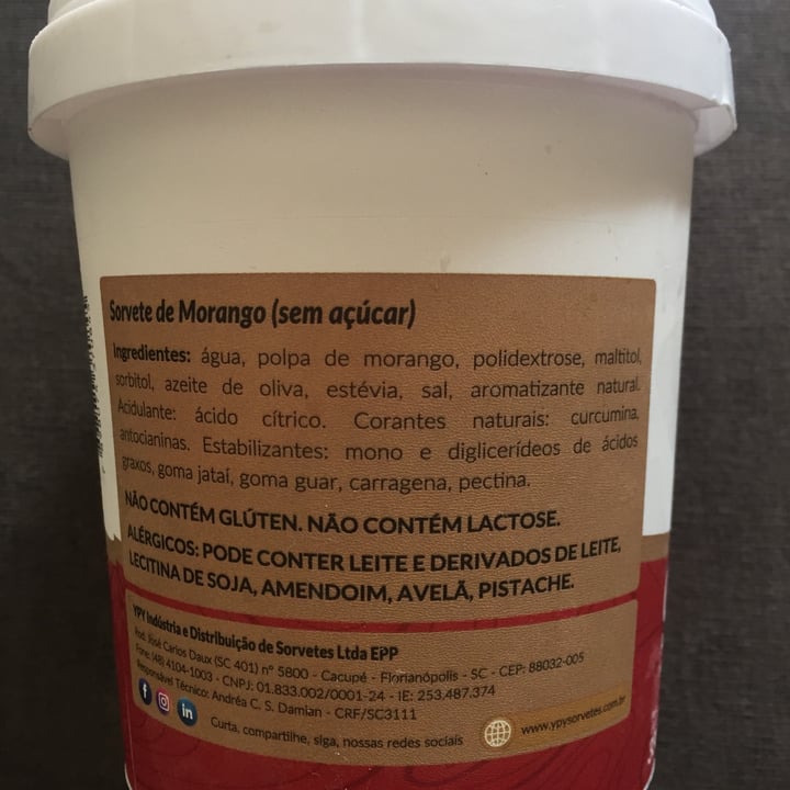review photo of Ypy Sorvete De Morango shared by @umaguriavegana on 22 Sep 2021 - review