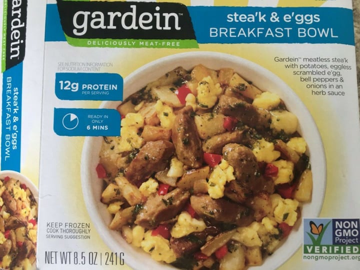 photo of Gardein Stea'k and E'ggs Breakfast Bowl shared by @annesemenak on  30 Jun 2019 - review