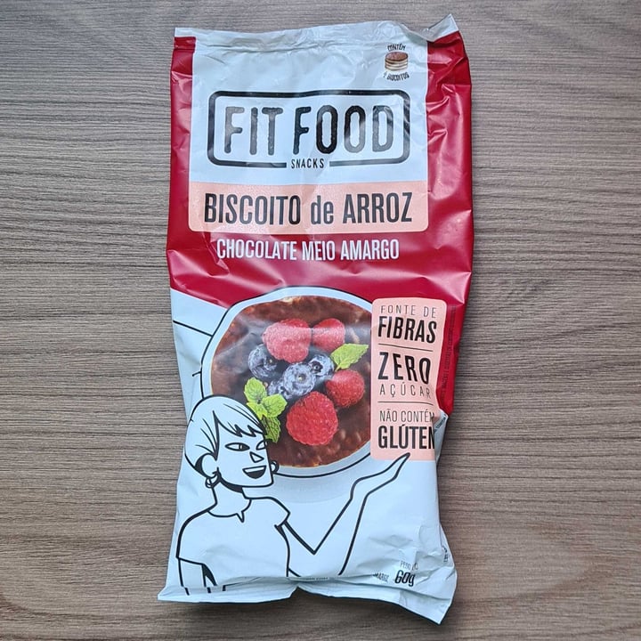 photo of Fit  Food Biscoito De Arroz Chocolate Meio Amargo shared by @patyyy on  21 Apr 2022 - review