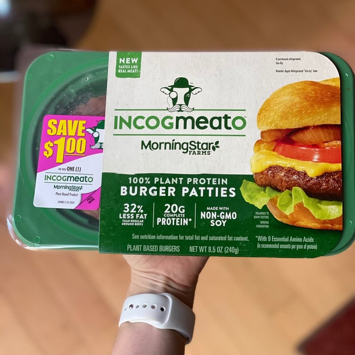 photo of Incogmeato Incogmeato Burger Patty shared by @vegankenji on  20 Oct 2020 - review