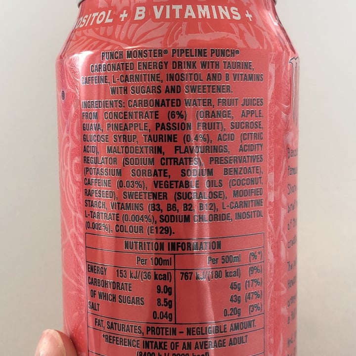 review photo of Monster Energy Pipeline Punch shared by @goatgirl on 24 Nov 2022 - review