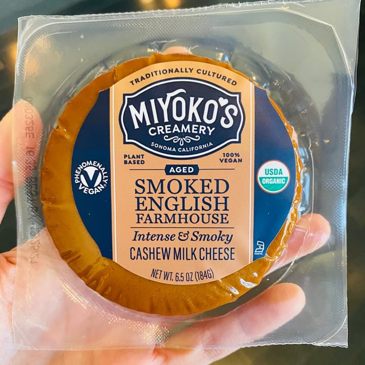 photo of Miyoko's Creamery Smoked English Farmhouse Cheese Wheel shared by @beckyyy on  06 Feb 2021 - review