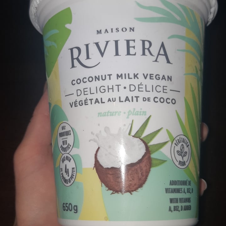 photo of Maison Riviera Coconut milk vegan plain yogurt shared by @hbchic on  24 Jan 2021 - review