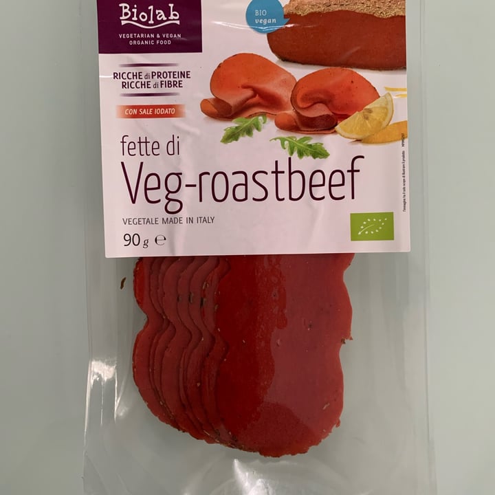 review photo of Biolab Affettato vegano Roastbeef shared by @eribasta on 15 Apr 2022 - review