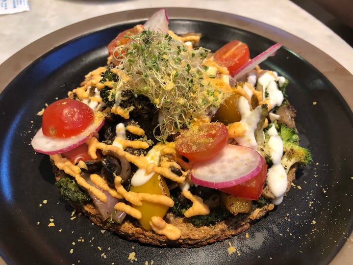 photo of The Living Cafe Raw pizza shared by @healthywithakriti on  13 Dec 2019 - review