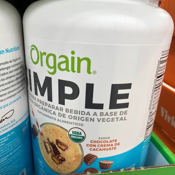 photo of Orgain Chocolate Peanut Butter Protein Powder shared by @arantzamancilla on  18 Oct 2021 - review