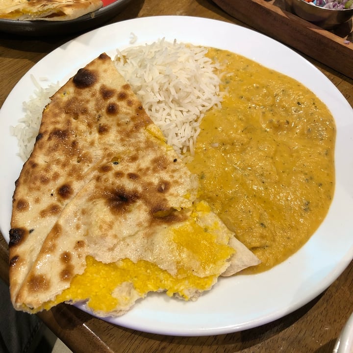 review photo of Namaste Village Cambridge Plant-based ‘chicken’ korma shared by @bradgks on 25 Nov 2022 - review