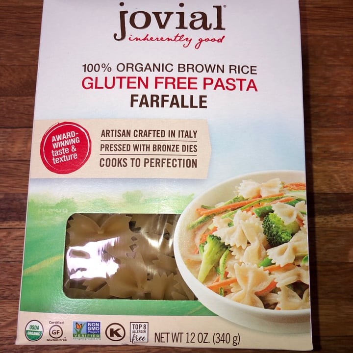 photo of Jovial Brown Rice Farfalle shared by @kitchenfairy on  25 Nov 2020 - review