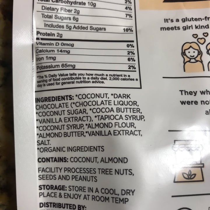 photo of emmy's organics Chocolate Covered Coconut Cookies  -  Vanilla Bites shared by @dianna on  09 Nov 2021 - review