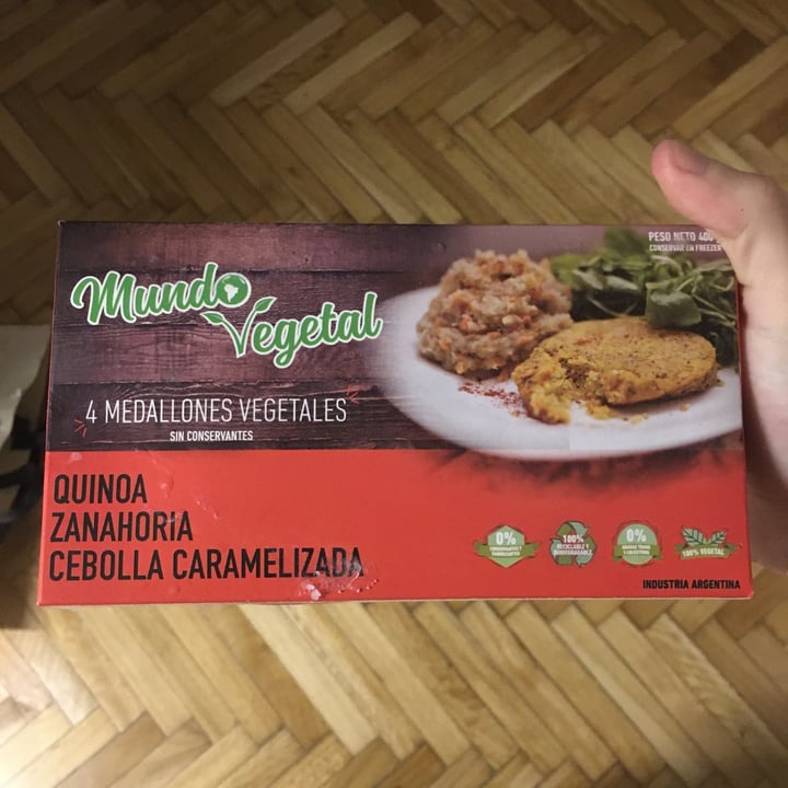review photo of Mundo Vegetal Medallón Quino, Zanahoria Y Cebolla Caramelizada shared by @leandiluigi on 01 Jun 2020 - review